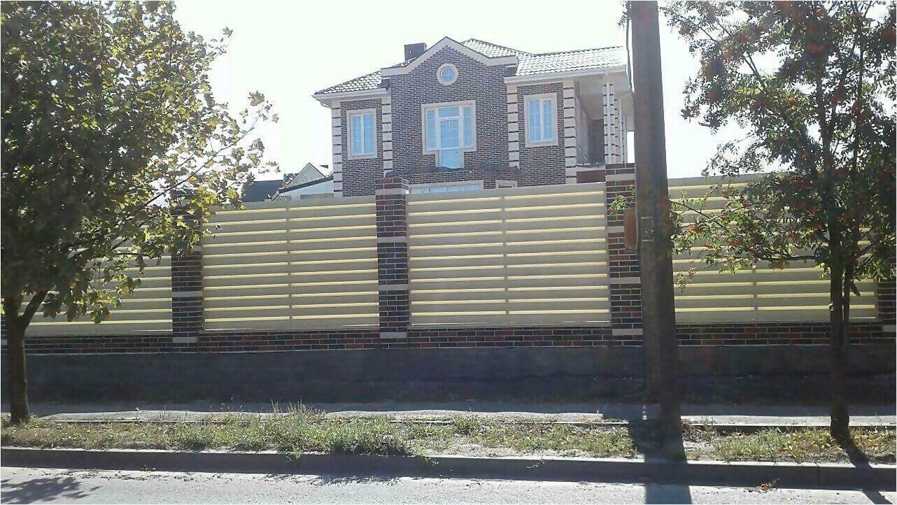 Забор из штакетника 115м фото2 в Славгороде