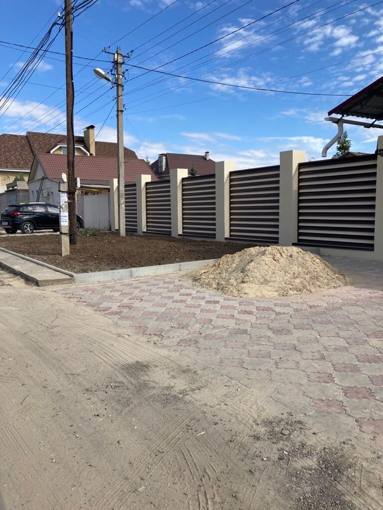 забор-жалюзи Шоколад+Слоновая Кость фото4 в Славгороде