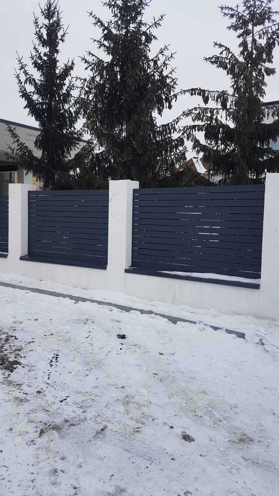 Забор из металлопланкена 75м Серый Графит двухсторонний Matte фото6 в Славгороде