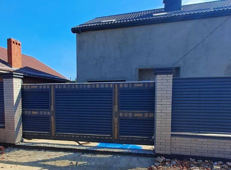 Забор-жалюзи 28м RAL7024/7024 Серый Графит двусторонний МАТТЕ в Славгороде