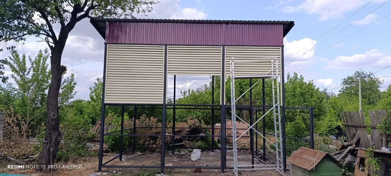 Сенник из ламелей еврожалюзи RAL1015 Слоновая Кость фото 4 в Славгороде