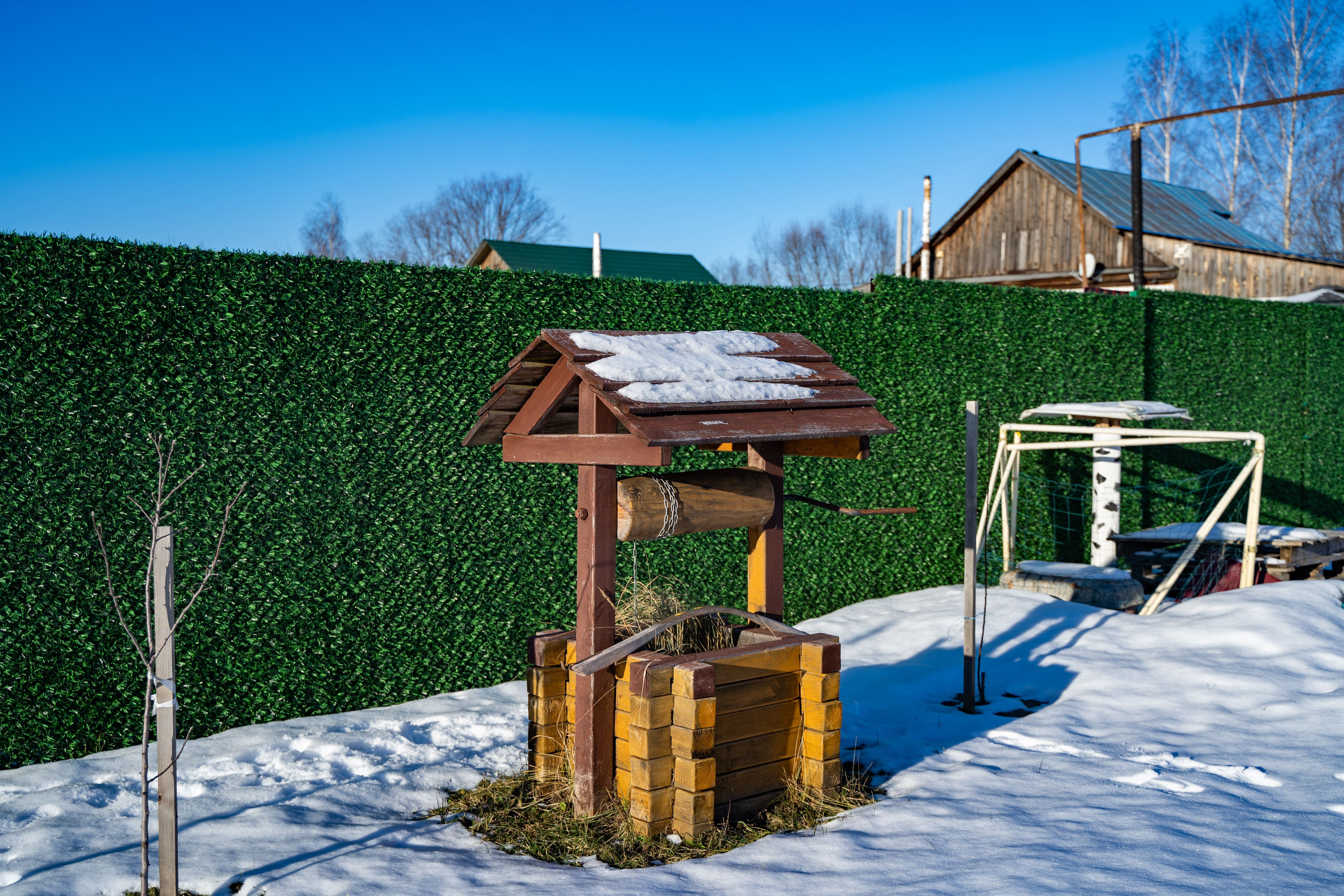 Вечнозеленый забор Grass Fence рулон 2м фото 7 в Славгороде