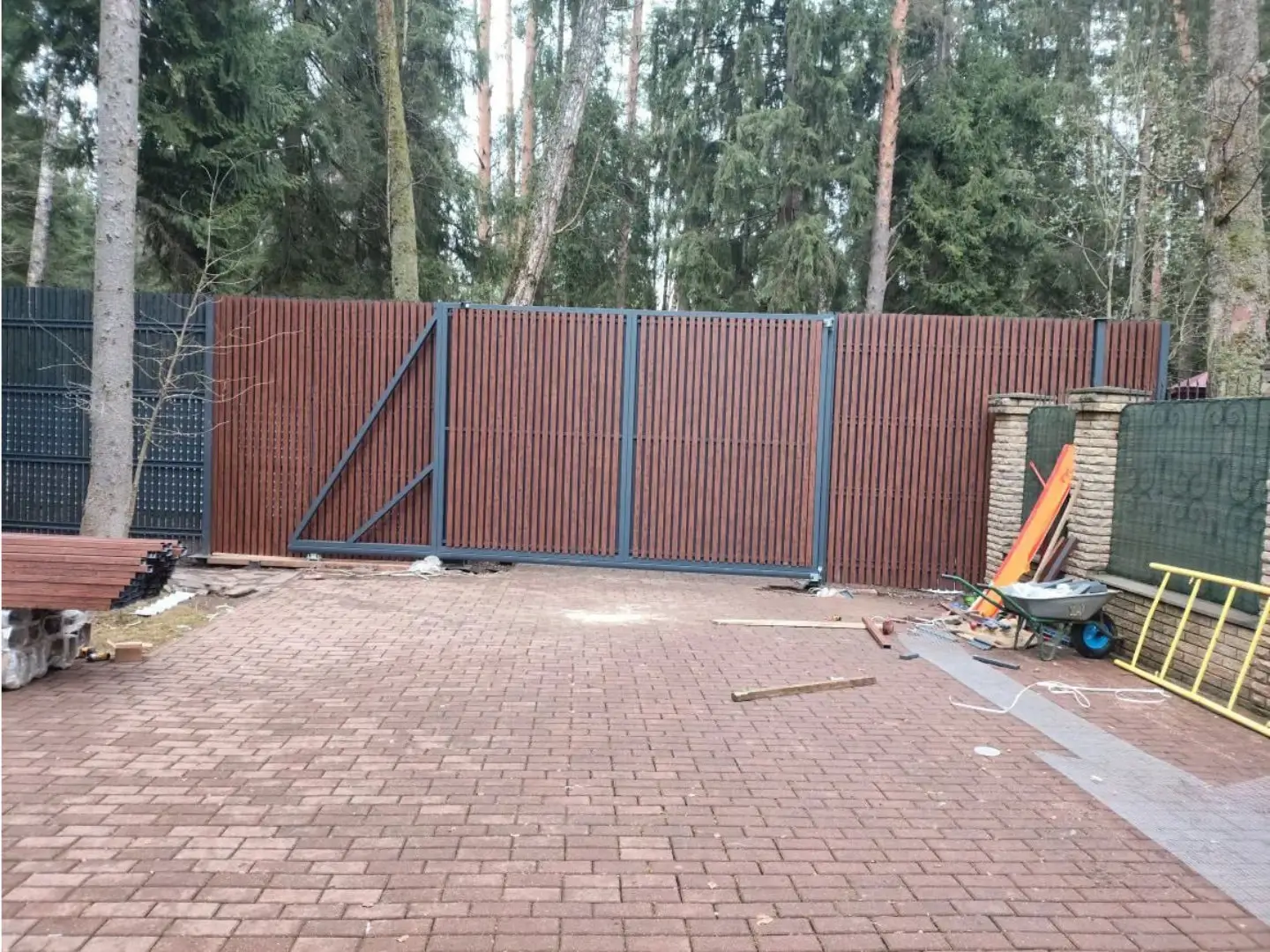 Забор из декоративных реек 7м Темный Дуб 3D Принтек фото 2 в Славгороде
